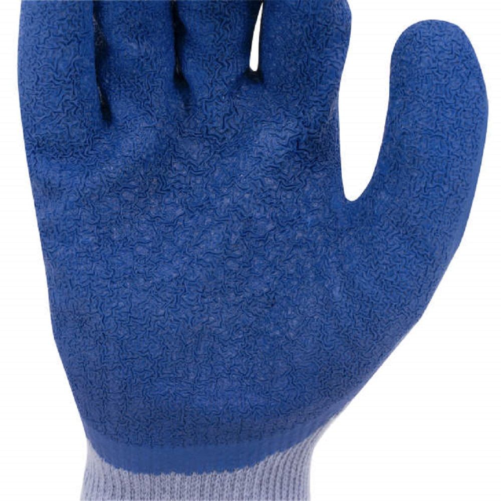 Radians RWG16 Crinkle Latex Palm Coated Glove, Box of 12 Pairs