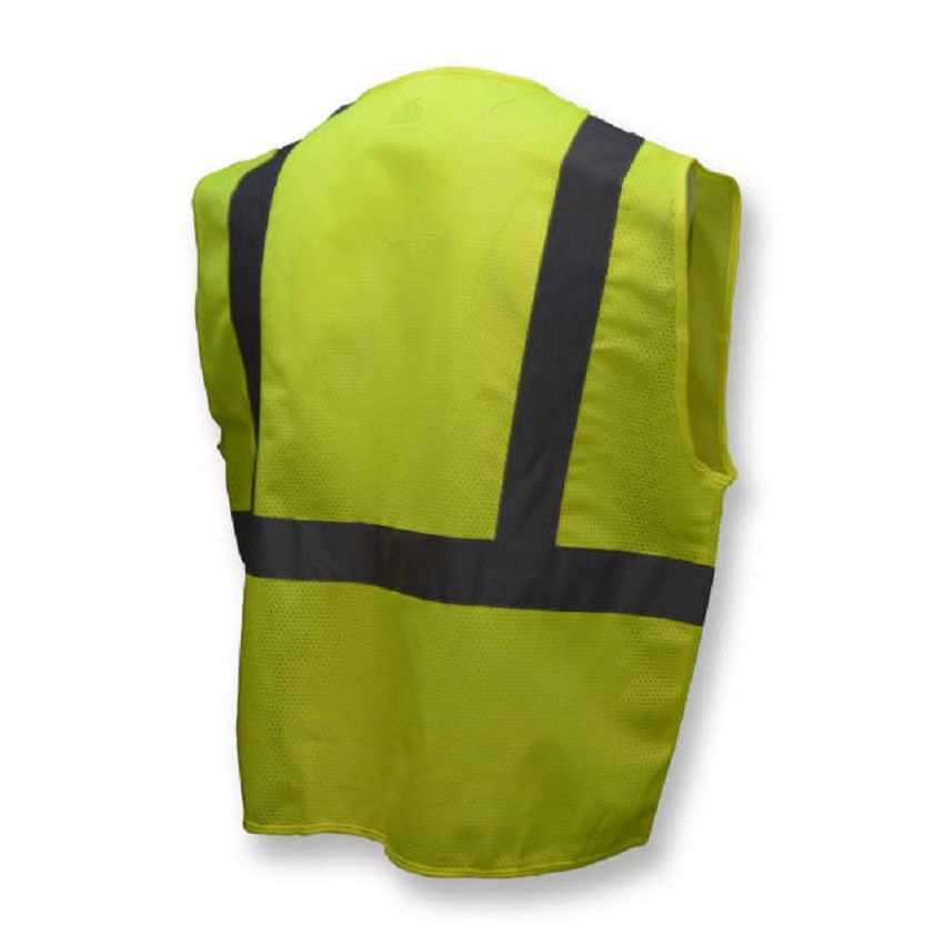Radians SV2GM Economy Type R Class 2 Mesh Safety Vest, Hi-Vis Green, 1 Each
