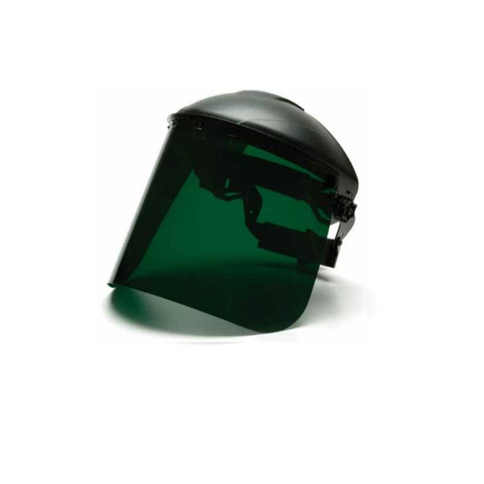 Pyramex S1035 Visor Only Polyethylene Face Shield, Dark Green Tint, One Size, 1 Each
