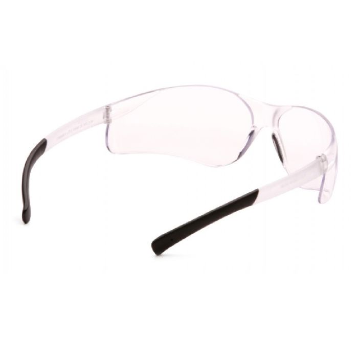 Pyramex Ztek S2510S Safety Glasses, Clear Frame, Clear Lens, One Size, Box of 12