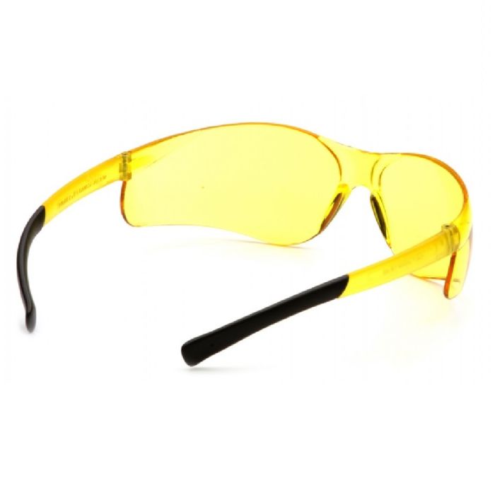 Pyramex Ztek S2530S Safety Glasses, Amber Lens, Amber Frame, One Size, Box of 12