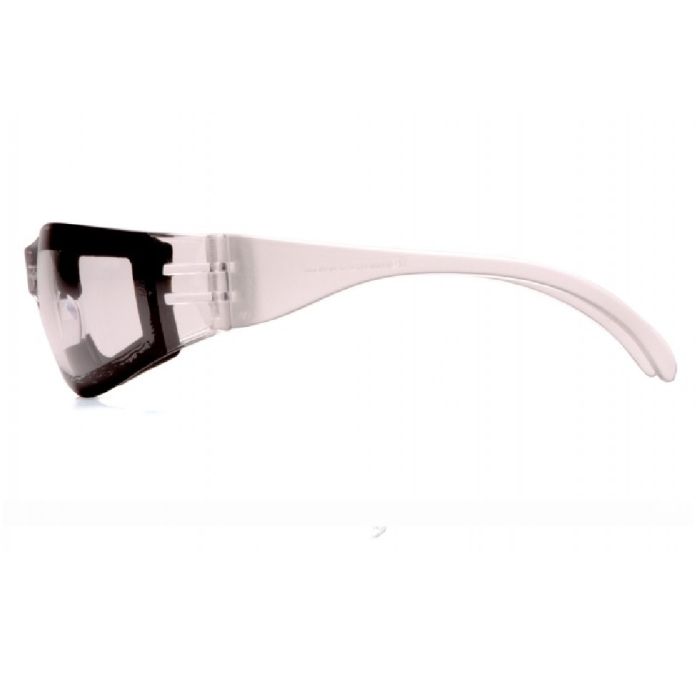 Pyramex Intruder S4110STFP Safety Glasses, Clear Anti Fog Lens with Full Foam Padding, One Size, Box of 12