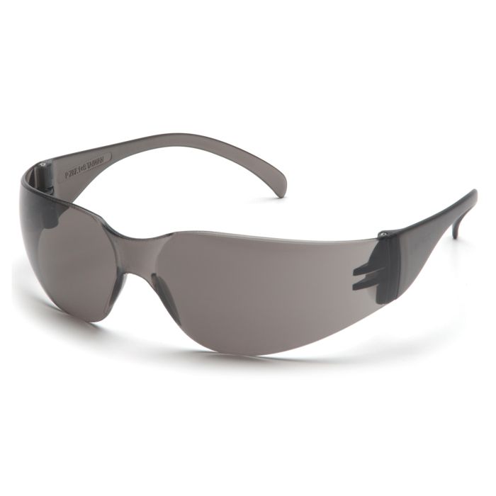 Pyramex Intruder S4120ST Safety Glasses, Gray Anti Fog Lens, Gray Temples, One Size - Box of 12