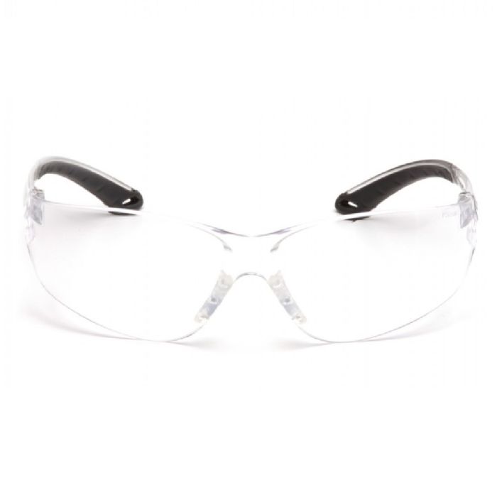 Pyramex ITEK S5810S Safety Glasses, Clear Lens and Temples, One Size, Box of 12