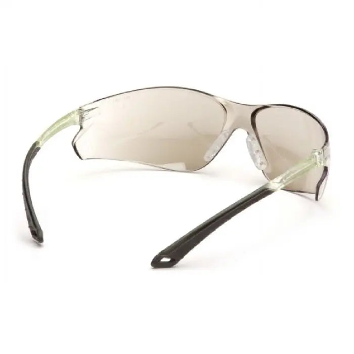 Pyramex ITEK S5880S Safety Glasses, Indoor Outdoor Mirror Lens and Temples, One Size, Box of 12
