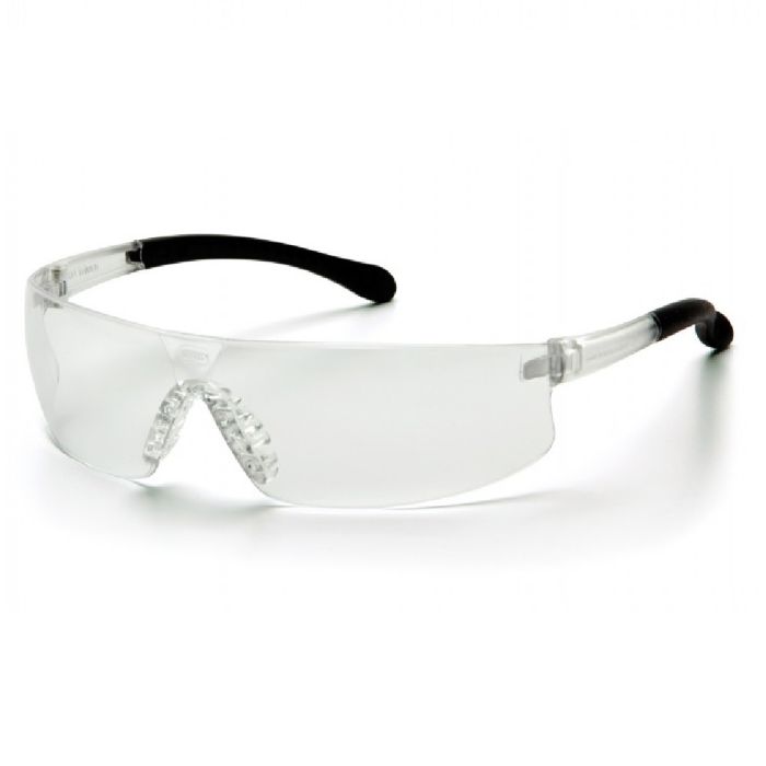Pyramex Provoq S7210S Safety Glasses, Clear Lens and Temples, One Size, Box of 12