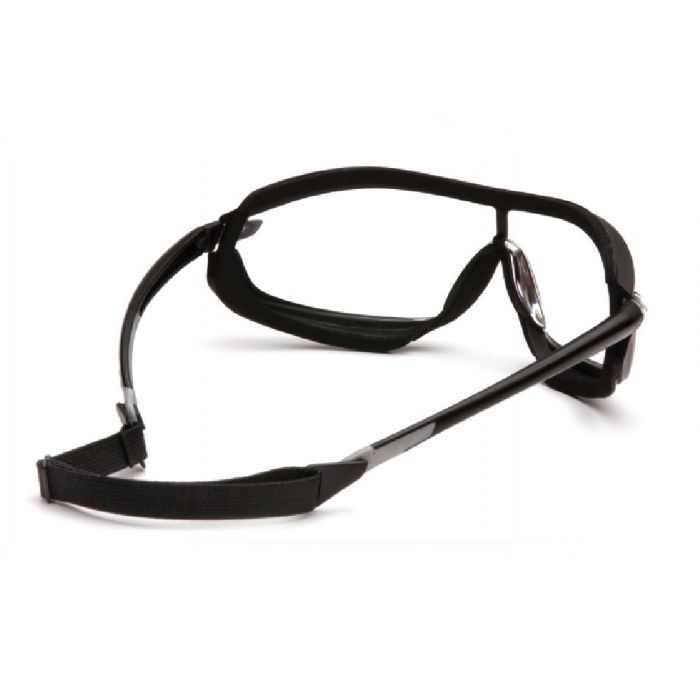Pyramex XS3 Plus SB4610STP Safety Glasses, Clear H2X Anti Fog Lens, Black Frame, One Size, Box of 12