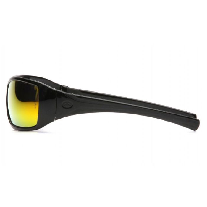 Pyramex Goliath SB5645D Safety Glasses, Ice Orange Mirror Lens, Black Frame, One Size, Box of 12