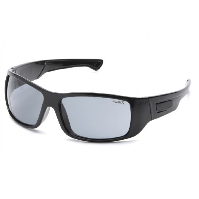 Pyramex Furix SB8520DT Safety Glasses, Gray Anti Fog Lens, Black Frame, One Size, Box of 12