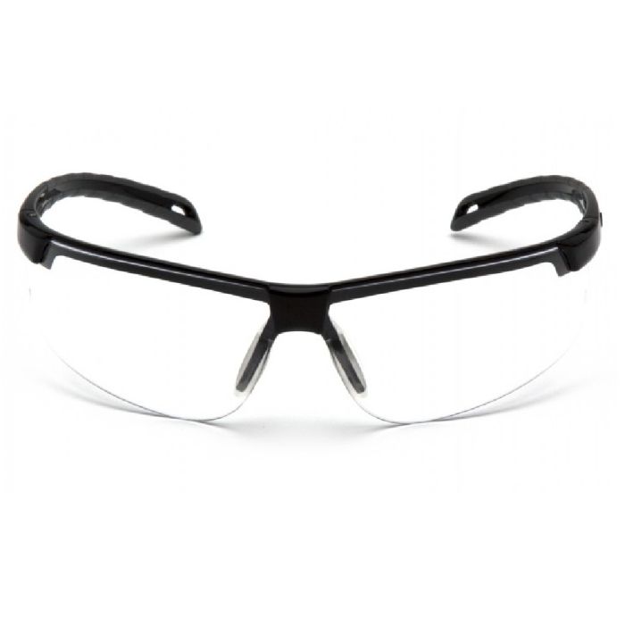 Pyramex Ever-Lite SB8610D Safety Glasses, Clear Lens, Black Frame, One Size, Box of 12