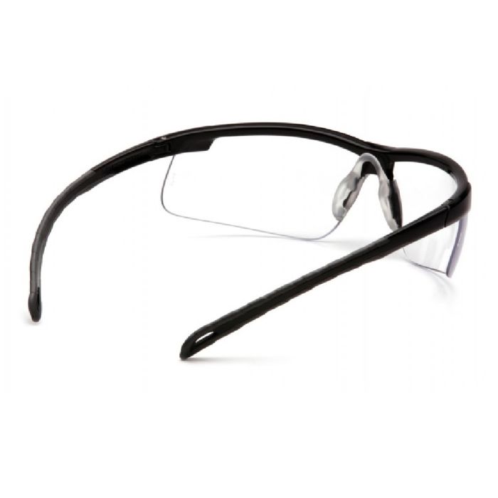 Pyramex Ever-Lite SB8610DTM Safety Glasses, Clear H2Max Anti Fog Lens, Black Frame, One Size, Box of 12