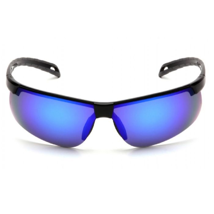 Pyramex Ever-Lite SB8665D Safety Glasses, Ice Blue Mirror Lens, Black Frame, One Size, Box of 12