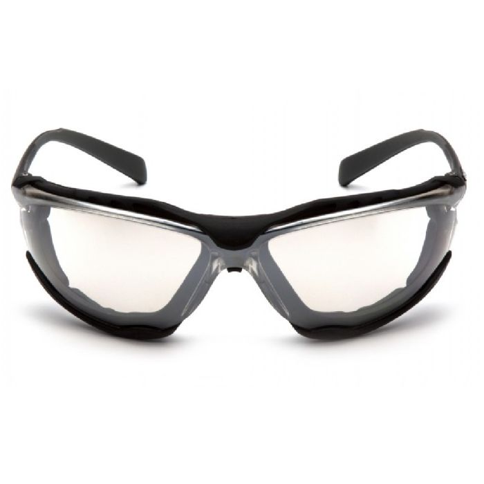 Pyramex Proximity SB9310ST Safety Glasses, Clear H2X Anti Fog Lens, Black Frame, One Size, Box of 12