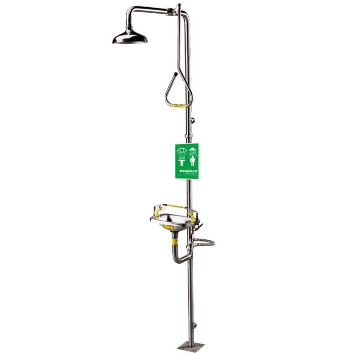 Speakman Traditional Series SE-625 Combination Stainless Steel Emergency Shower with Eye/face Wash