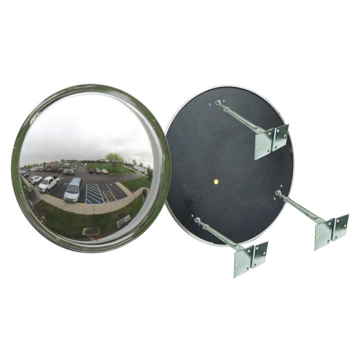 Se-Kure TCVO-24T-5DP-PB DomeVex 24" Outdoor Wide View Convex Mirror, 5" Deep, 1 Each