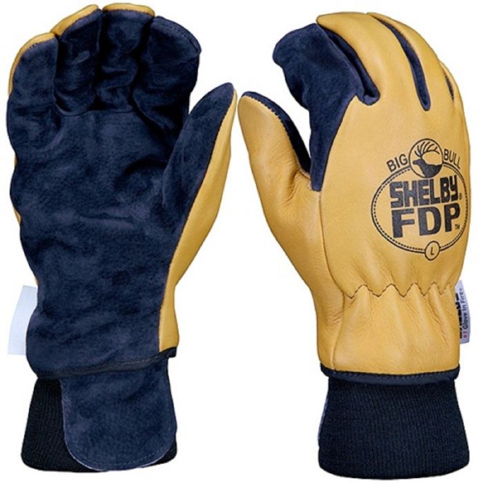 Shelby 5280 Big Bull Fire Glove, Wristlet Cuff, Pack of 6