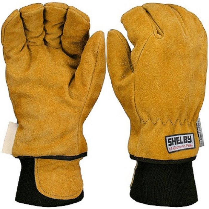 Shelby 5281 FLEX Structural Fire Glove, Wristlet Cuff, Pack of 6