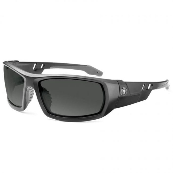 Ergodyne Skullerz ODIN-PZ Polarized Safety Glasses, Matte Black Frame, Polarized Smoke Lens, 1 Each