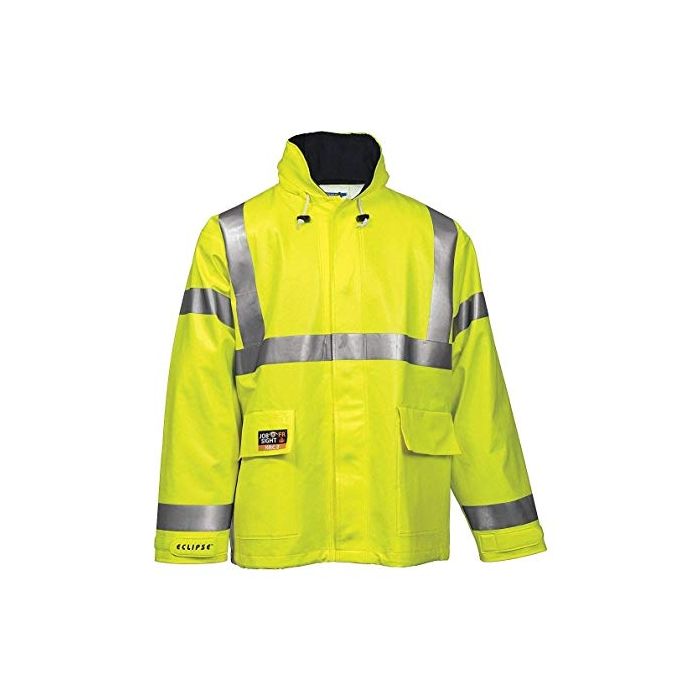 Tingley J44122 Eclipse Jacket Fluorescent Yellow-Green Attached Hood