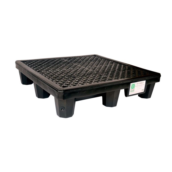 UltraTech 1112 Economy Model P4 Spill Pallet with No Drain, Black, 4-Drum, 1 Each