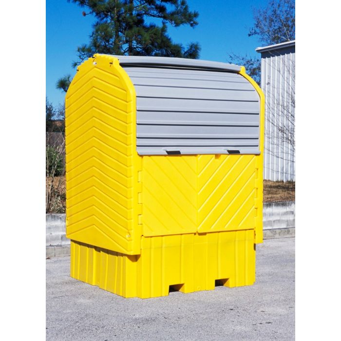 UltraTech 1162 IBC Hard Top Spill Pallet without Drain, Yellow, One Size, 1 Each