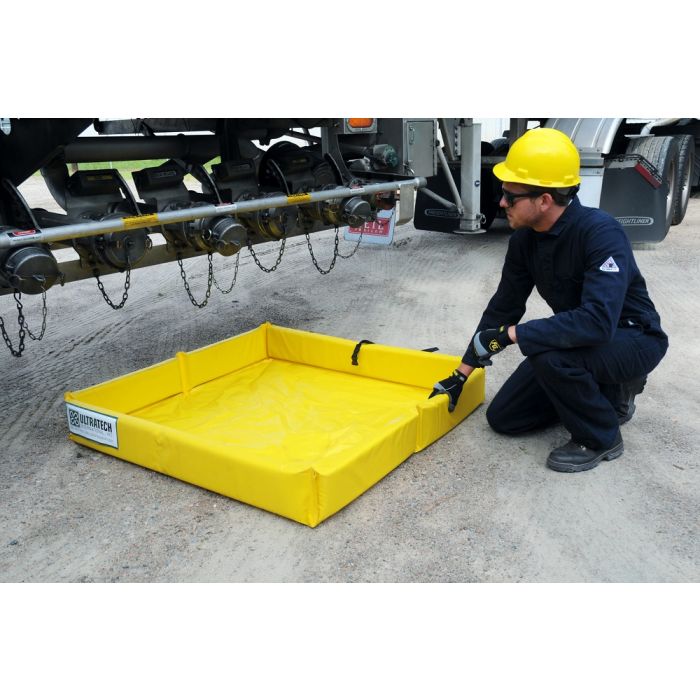 UltraTech 8845 Containment Berm Mini Foam Wall Model, Yellow, 3 x 3 Feet, 1 Each