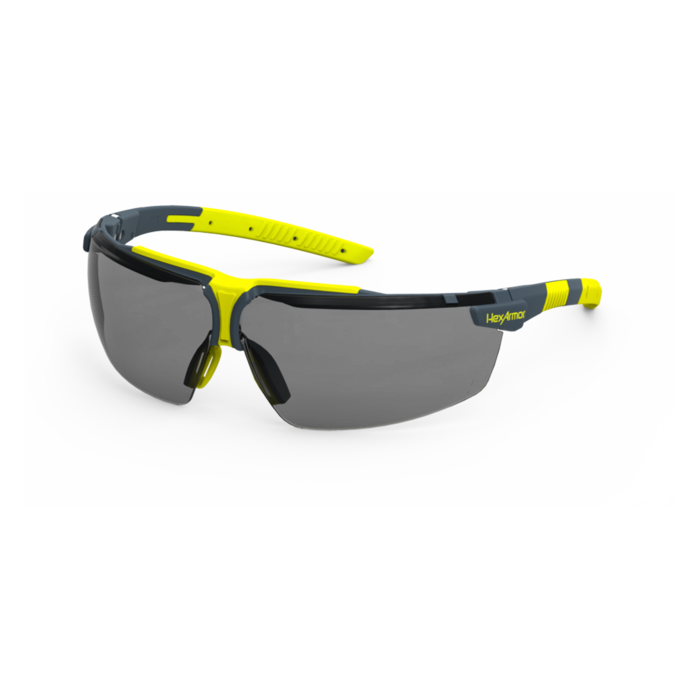 Hexarmor VS300 Multipurpose Anti Fog Scratch Resistant Safety Glasses Gray Lens 1 Pair