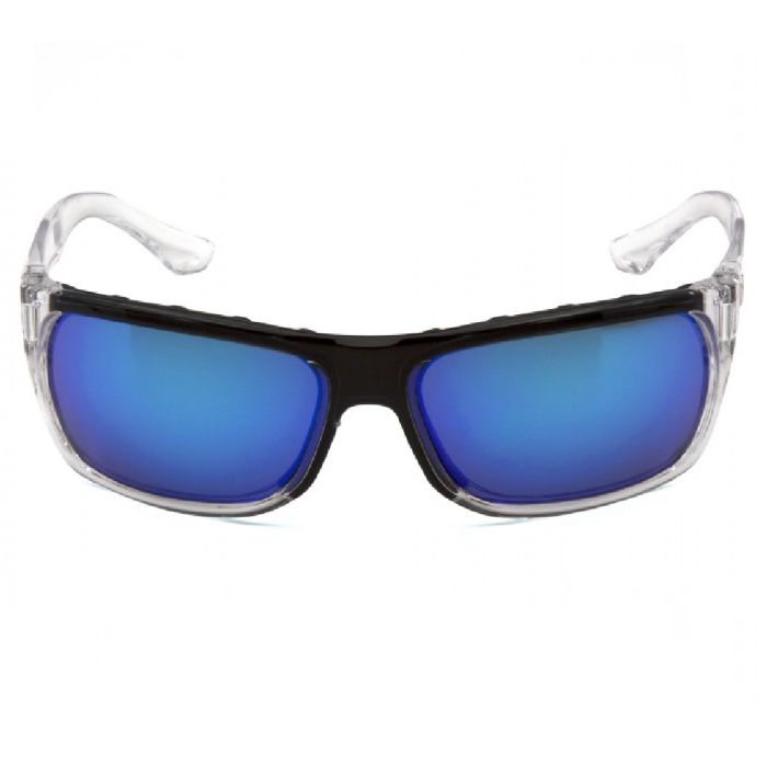 Pyramex Venture Gear VGSC965T Vallejo Safety Glasses, Ice Blue Mirror Anti Fog Lens, Clear Frame, One Size, Box of 12
