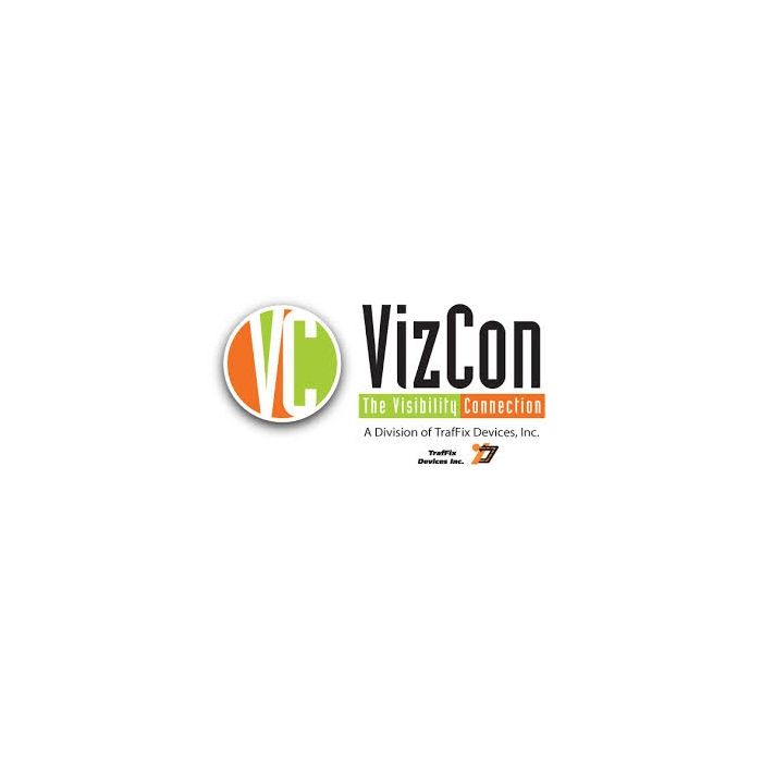 VizCon CR4324B TrafFix Alert, Black, Rumble Strip, Recycled Rubber 46.5" x 12"
