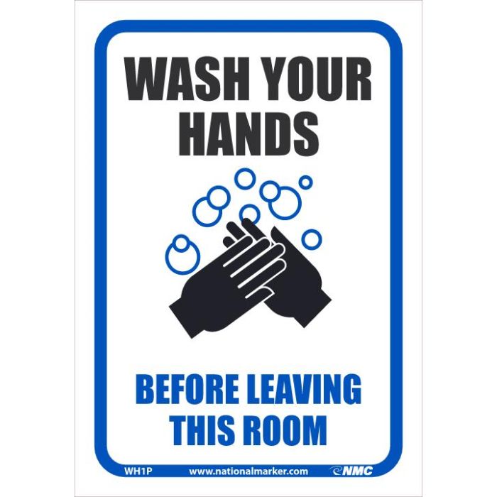 NMC WH1PB Wash Your Hands Before Leaving This Room