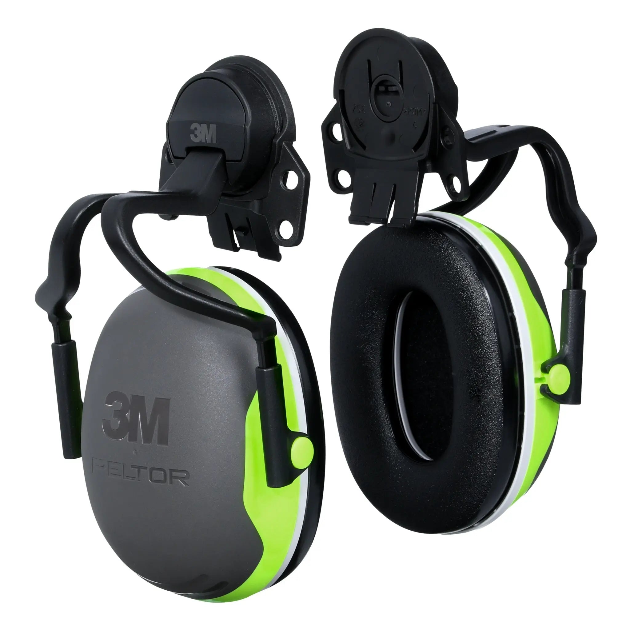 3MPELTOR X4P51E - Full Brim Hard Hat Earmuffs, Black/Green, Case of 10 